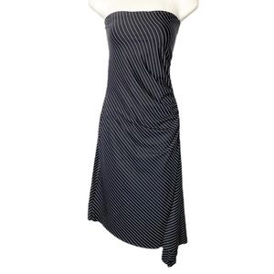 Forever21 Strapless Striped Asymmetrical Dress